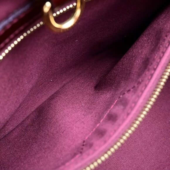LOUIS VUITTON Wilshire PM Hand Bag Monogram Vernis Rouge Fauviste - Picture 11 of 14